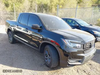 2023 Honda Ridgeline Sport with VIN 5FPYK3F1XPB033766, listed as a IAAI auction lot 40557075 with 1 mi miles. Bid and sale history available at carsss.com. Image 1.