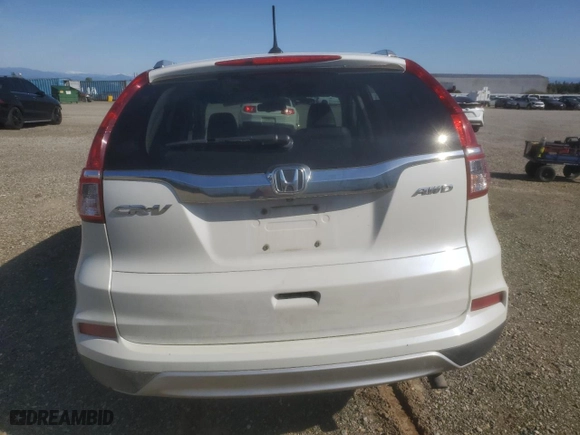 2016 Honda CR-V EX-L with VIN 5J6RM4H79GL051276, listed as a Copart auction lot 51551015 with 0 mi miles and Salvage Title. Bid and sale history available at carsss.com. Image 6.