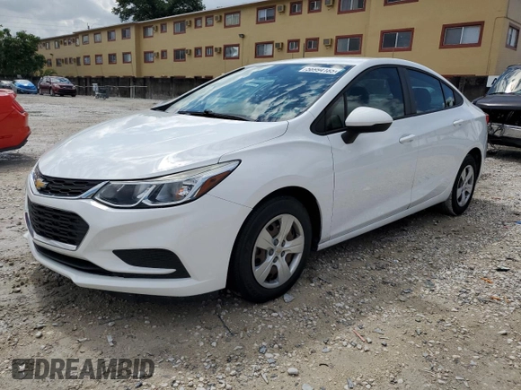 2018 Chevrolet Cruze LS with VIN 1G1BC5SM5J7125459, listed as a Copart auction lot 56994185 with 90,052 mi miles and Clean Title. Bid and sale history available at DreamBid. Image 1.