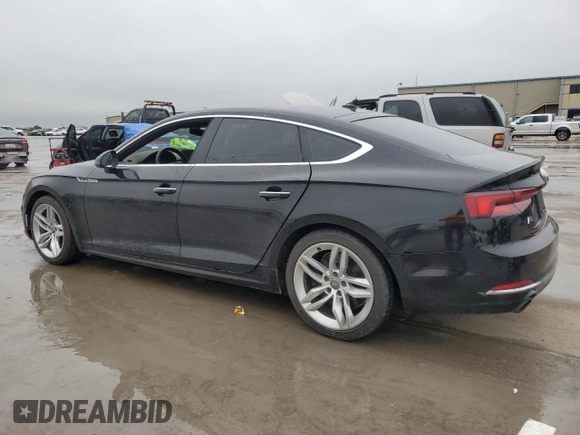 2019 Audi A5 Sportback Premium with VIN WAUANCF5XKA063501, listed as a Copart auction lot 52100095 with 159,763 mi miles and Clean title. Bid and sale history available at DreamBid. Image 2.