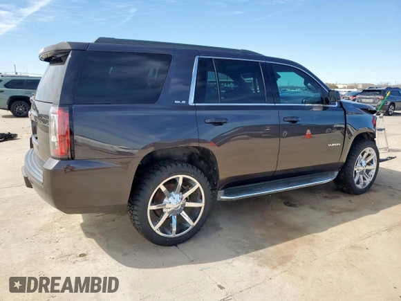2016 GMC Yukon SLE with VIN 1GKS2AKC2GR240564, listed as a Copart auction lot 46847445 with 134,986 mi miles and Salvage Title. Bid and sale history available at carsss.com. Image 3.