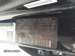 2014 Kia Optima LX with VIN KNAGM4AD0E5065921, listed as a IAAI auction lot 42020972 with 152,994 mi miles and . Bid and sale history available at carsss.com. Image 9.