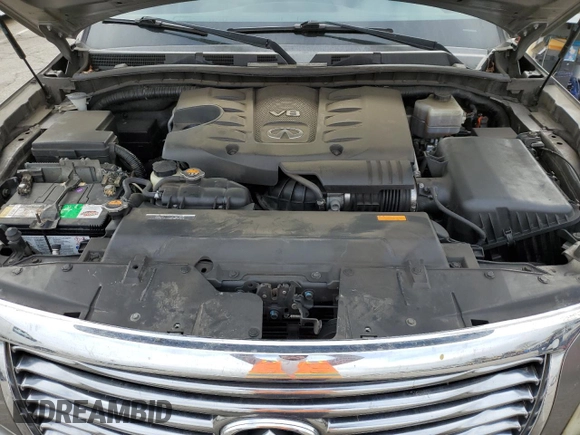 2012 Infiniti QX56 8-passenger with VIN JN8AZ2ND6C9716343, listed as a Copart auction lot 56209835 with 212,249 mi miles and Clean Title. Bid and sale history available at DreamBid. Image 12.