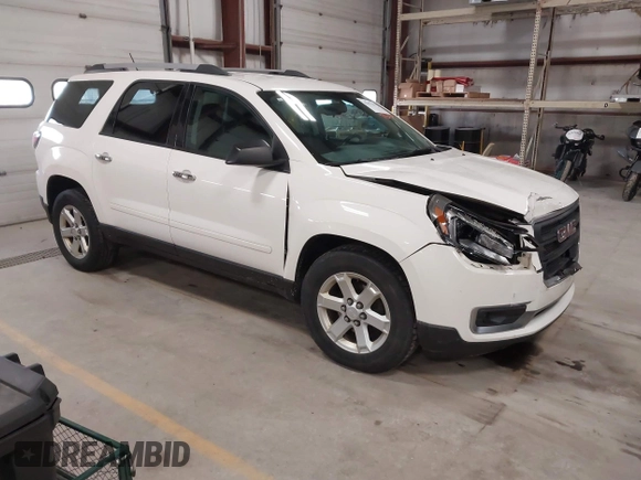 2013 GMC Acadia SLE with VIN 1GKKRNED7DJ215449, listed as a IAAI auction lot 41857303 with 178,920 mi miles. Bid and sale history available at carsss.com. Image 1.