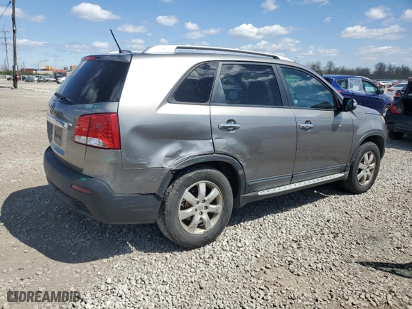 2013 Kia Sorento LX with VIN 5XYKT3A61DG365274, listed as a Copart auction lot 53269335 with 254,383 mi miles and Salvage Title. Bid and sale history available at carsss.com. Image 3.