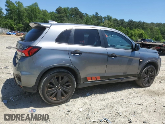 2020 Mitsubishi Outlander ES with VIN JA4AP3AU2LU030692, listed as a Copart auction lot 57047345 with 78,396 mi miles and Salvage title. Bid and sale history available at DreamBid. Image 3.