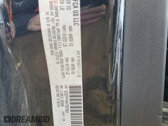 2017 FIAT 500 Abarth z VIN 3C3CFFFHXHT567864, wystawiony jako Copart lot #53871625 z przebiegiem 51 445 mil mil oraz Szkoda całkowita • Salvage title. Historia ofert i sprzedaży dostępna na DreamBid. Obrazek 13.