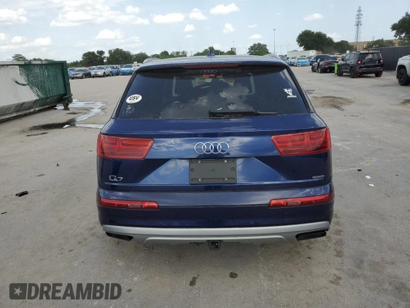 2019 Audi Q7 Premium Plus with VIN WA1LAAF73KD049283, listed as a Copart auction lot 59907545 with 28,985 mi miles and Clean title. Bid and sale history available at DreamBid. Image 6.