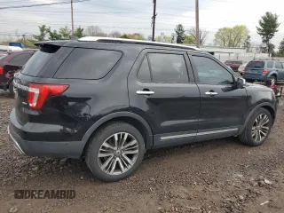 2016 Ford Explorer Platinum with VIN 1FM5K8HT2GGB60164, listed as a Copart auction lot 52878495 with Not provided miles and Salvage title. Bid and sale history available at DreamBid. Image 3.