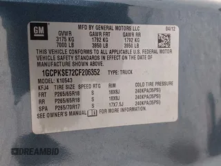 2012 Chevrolet Silverado 1500 LT with VIN 1GCPKSE72CF206352, listed as a IAAI auction lot 42114098 with 162,317 mi miles and . Bid and sale history available at DreamBid. Image 9.