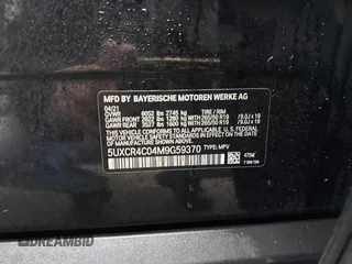 2021 BMW X5 sDrive40i z VIN 5UXCR4C04M9G59370, wystawiony jako IAAI lot #41592538 z przebiegiem 132 083 mil mil oraz . Historia ofert i sprzedaży dostępna na DreamBid. Obrazek 9.