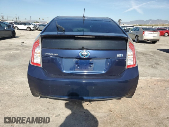2013 Toyota Prius One with VIN JTDKN3DU1D0349859, listed as a Copart auction lot 45560535 with 167,136 mi miles and Salvage Title. Bid and sale history available at carsss.com. Image 6.