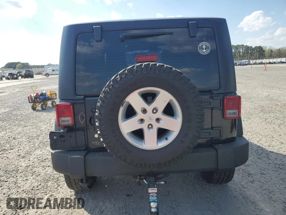 2014 Jeep Wrangler Sport with VIN 1C4AJWAG4EL233014, listed as a Copart auction lot 49868955 with 190,623 mi miles and Salvage Title. Bid and sale history available at carsss.com. Image 6.