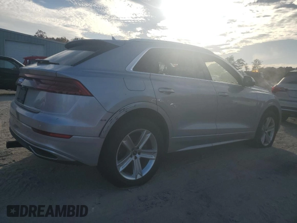 2021 Audi Q8 Premium with VIN WA1AVAF14MD033927, listed as a Copart auction lot 79293024 with 61,041 mi miles and Salvage Title. Bid and sale history available at carsss.com. Image 3.