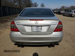 2007 Mercedes-Benz E 63 AMG with VIN WDBUF77X67B040480, listed as a Copart auction lot 47549575 with 206,402 mi miles and Salvage Title. Bid and sale history available at carsss.com. Image 6.