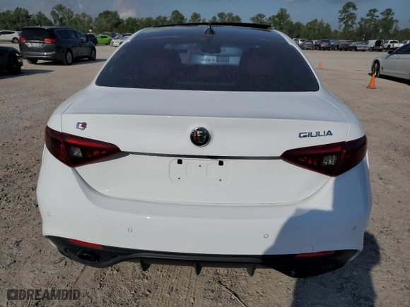 2023 Alfa Romeo Giulia Veloce with VIN ZARFAMBN3P7669720, listed as a Copart auction lot 71824654 with 10,965 mi miles and Salvage Title. Bid and sale history available at carsss.com. Image 6.