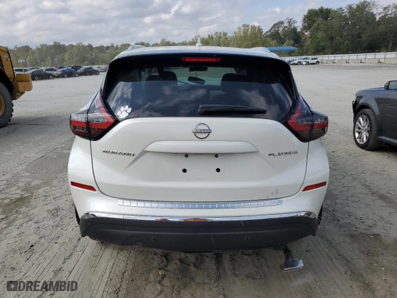 2023 Nissan Murano Platinum with VIN 5N1AZ2DJ5PC121295, listed as a Copart auction lot 71807944 with 17,286 mi miles and Salvage Title. Bid and sale history available at carsss.com. Image 6.