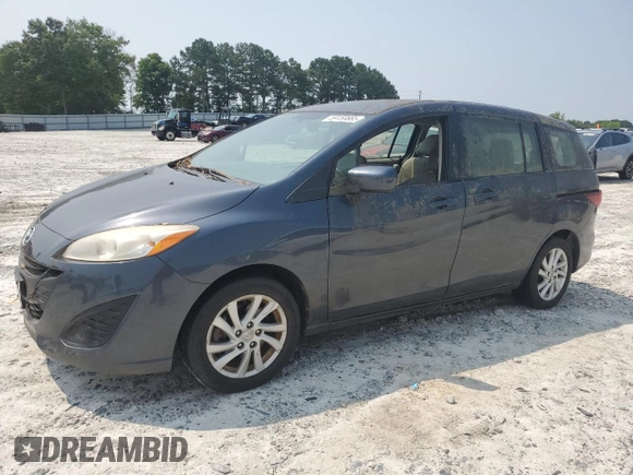 2012 Mazda 5 Sport z VIN JM1CW2BL7C0110420, wystawiony jako Copart lot #59150885 z przebiegiem Nie podano mil oraz Czysty tytuł • Clean title. Historia ofert i sprzedaży dostępna na DreamBid. Obrazek 1.