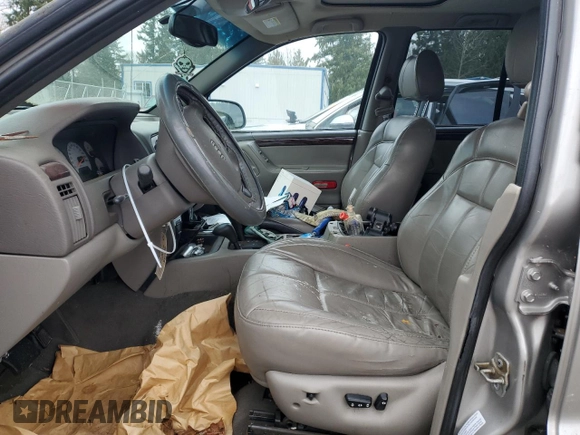 2001 Jeep Grand Cherokee Limited with VIN 1J4GW58N11C606217, listed as a Copart auction lot 50088515 with 138,946 mi miles and Clean Title. Bid and sale history available at carsss.com. Image 7.