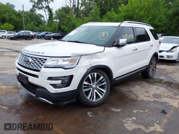 2017 Ford Explorer Platinum with VIN 1FM5K8HT2HGD54386, listed as a IAAI auction lot 42416499 with 116,098 mi miles and . Bid and sale history available at DreamBid. Image 2.
