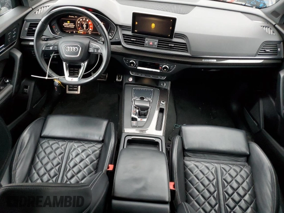 2018 Audi SQ5 Premium Plus with VIN WA1A4AFY6J2014108, listed as a Copart auction lot 81106304 with 92,399 mi miles and Salvage Title. Bid and sale history available at DreamBid. Image 8.
