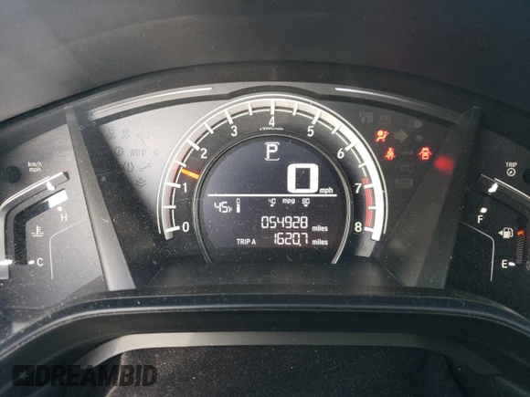 2019 Honda CR-V LX with VIN 2HKRW6H3XKH227693, listed as a Copart auction lot 74258544 with 54,928 mi miles and Salvage Title. Bid and sale history available at carsss.com. Image 9.