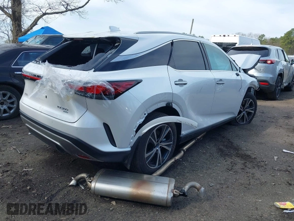 2025 Lexus RX 350 with VIN 2T2BAMCA7SC095145, listed as a IAAI auction lot 42009177 with 5 mi miles and . Bid and sale history available at DreamBid. Image 4.