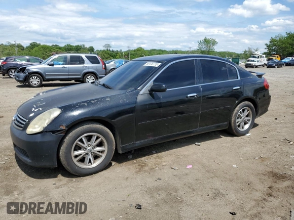 2005 Infiniti G35 with VIN JNKCV51FX5M300822, listed as a Copart auction lot 56136715 with 292,613 mi miles and Clean Title. Bid and sale history available at DreamBid. Image 1.
