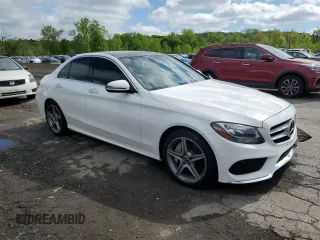 2017 Mercedes-Benz C 300 with VIN 55SWF4KB2HU226485, listed as a Copart auction lot 55952755 with 62,589 mi miles and Salvage title. Bid and sale history available at DreamBid. Image 4.