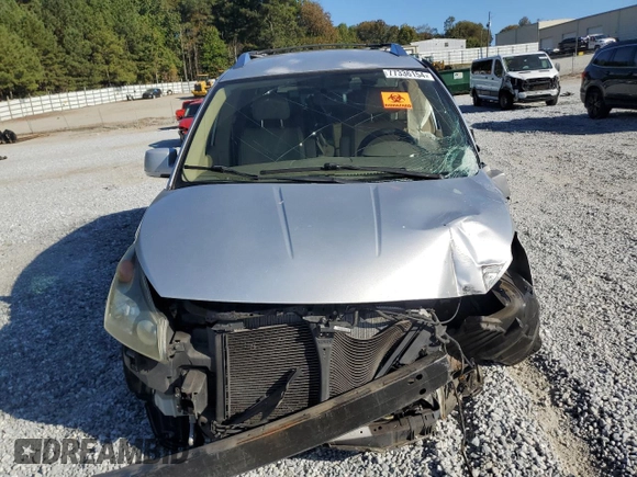 2007 Nissan Quest SL with VIN 5N1BV28U67N129530, listed as a Copart auction lot 77336154 with 0 mi miles and Salvage Title. Bid and sale history available at carsss.com. Image 5.