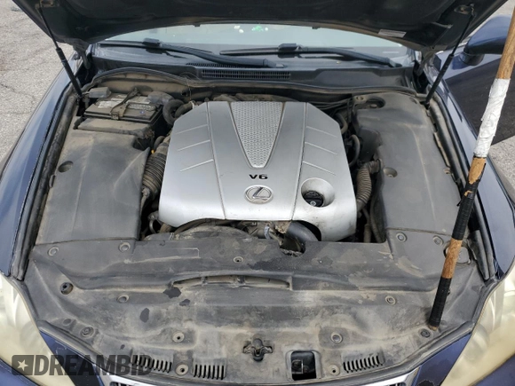 2006 Lexus IS 350 with VIN JTHBE262665006846, listed as a Copart auction lot 58867885 with 191,208 mi miles and Salvage title. Bid and sale history available at DreamBid. Image 11.