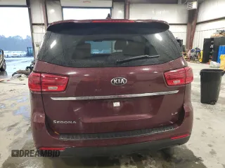 2019 Kia Sedona EX with VIN KNDMB5C17K6543326, listed as a Copart auction lot 81142284 with 76,410 mi miles and Salvage Title. Bid and sale history available at carsss.com. Image 6.