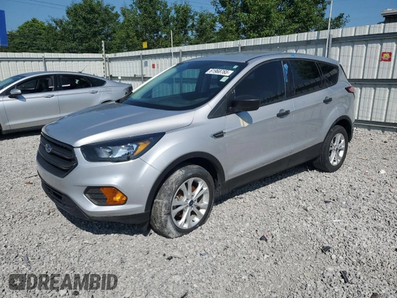 2018 Ford Escape S with VIN 1FMCU0F70JUD60266, listed as a Copart auction lot 61968765 with Not provided miles and Non repairable. Bid and sale history available at DreamBid. Image 1.