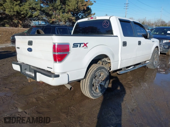 2014 Ford F-150 XL with VIN 1FTFW1EF8EKE30169, listed as a IAAI auction lot 41633608 with 188,642 mi miles. Bid and sale history available at carsss.com. Image 4.