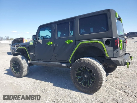 2017 Jeep Wrangler Unlimited Sport with VIN 1C4BJWDG0HL616663, listed as a Copart auction lot 53261995 with 80,356 mi miles and Salvage title. Bid and sale history available at DreamBid. Image 2.