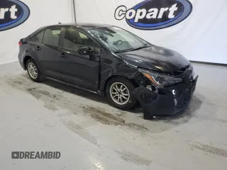2021 Toyota Corolla Hybrid LE with VIN JTDEAMDE3MJ007296, listed as a Copart auction lot 44492055 with 96,373 mi miles and Clean Title. Bid and sale history available at carsss.com. Image 4.