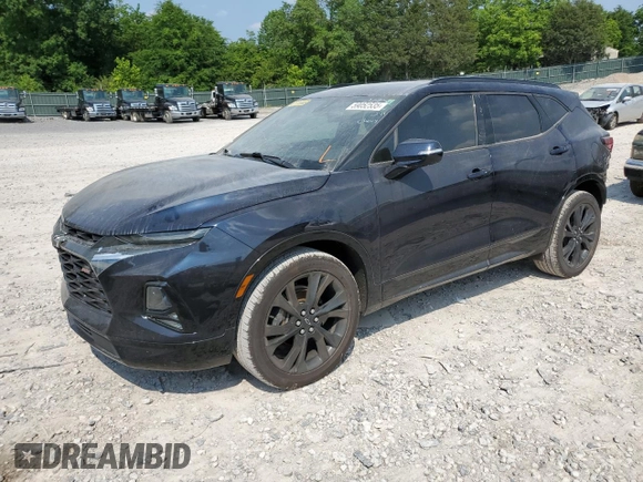 2020 Chevrolet Blazer RS with VIN 3GNKBERS2LS602195, listed as a Copart auction lot 59052535 with 81,371 mi miles and Salvage title. Bid and sale history available at DreamBid. Image 1.