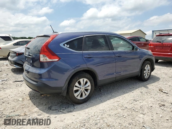 2013 Honda CR-V EX-L with VIN 2HKRM3H78DH510006, listed as a Copart auction lot 55934845 with 267,218 mi miles and Clean Title. Bid and sale history available at DreamBid. Image 3.