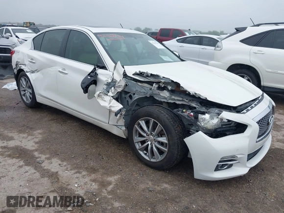 2014 Infiniti Q50 Premium z VIN JN1BV7AP4EM676324, wystawiony jako IAAI lot #42167934 z przebiegiem 114 670 mil mil oraz . Historia ofert i sprzedaży dostępna na DreamBid. Obrazek 1.