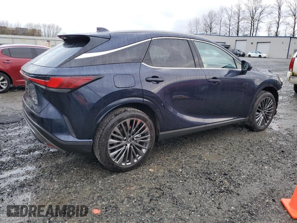 2024 Lexus RX with VIN JTJCJMGAXR2010985, listed as a Copart auction lot 49865345 with 2,840 mi miles and Salvage Title. Bid and sale history available at carsss.com. Image 3.