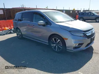 2020 Honda Odyssey Elite with VIN 5FNRL6H91LB001846, listed as a IAAI auction lot 42247619 with 62,847 mi miles and . Bid and sale history available at DreamBid. Image 1.