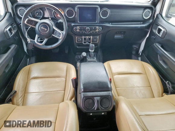 2019 Jeep Wrangler Unlimited Sahara with VIN 1C4HJXEG8KW574005, listed as a Copart auction lot 57794945 with Not provided miles and Salvage title. Bid and sale history available at DreamBid. Image 8.