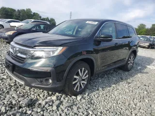 2019 Honda Pilot EX-L with VIN 5FNYF5H53KB043959, listed as a Copart auction lot 55745205 with 136,524 mi miles and Salvage title. Bid and sale history available at DreamBid. Image 1.