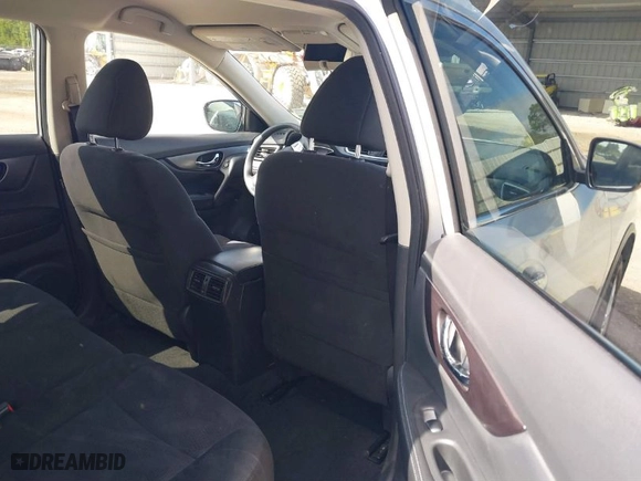 2015 Nissan Rogue SV with VIN KNMAT2MT0FP575579, listed as a IAAI auction lot 41857012 with 52,729 mi miles. Bid and sale history available at carsss.com. Image 8.