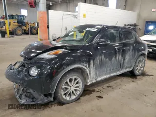 2017 Nissan Juke SL with VIN JN8AF5MV2HT752464, listed as a Copart auction lot 45481195 with 91,573 mi miles and Salvage Title. Bid and sale history available at carsss.com. Image 1.