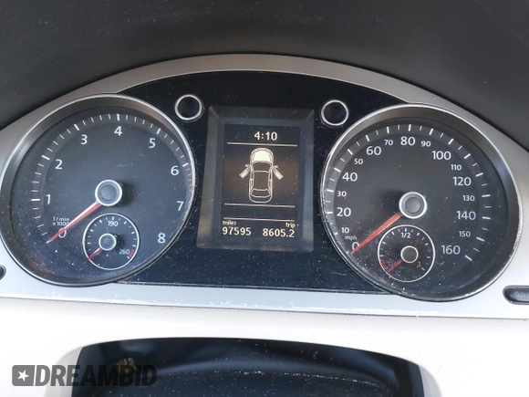 2010 Volkswagen Passat Komfort with VIN WVWJK7AN9AE138884, listed as a IAAI auction lot 38454029 with 97,595 mi miles and . Bid and sale history available at DreamBid. Image 7.