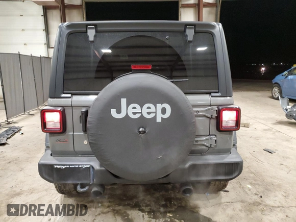 2020 Jeep Wrangler Unlimited Willys with VIN 1C4HJXDG3LW166868, listed as a Copart auction lot 84815154 with 66,640 mi miles and Salvage title. Bid and sale history available at DreamBid. Image 6.