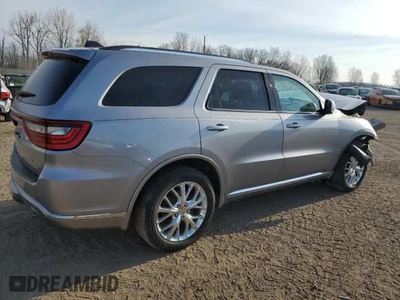 2016 Dodge Durango Limited with VIN 1C4RDJDG6GC407905, listed as a Copart auction lot 54213075 with 167,573 mi miles and Non repairable. Bid and sale history available at DreamBid. Image 3.