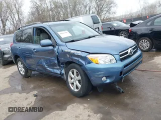 2008 Toyota RAV4 Ltd with VIN JTMBD31V485190036, listed as a IAAI auction lot 41863408 with 205,679 mi miles. Bid and sale history available at carsss.com. Image 1.