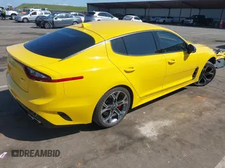 2018 Kia Stinger GT with VIN KNAE35LC4J6020344, listed as a IAAI auction lot 41946071 with 27,746 mi miles. Bid and sale history available at carsss.com. Image 4.